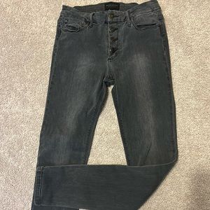 Black Orchid, wash grey stone, skinny jeans size 28